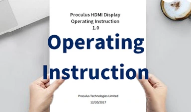 HDMI Display Operating Instruction